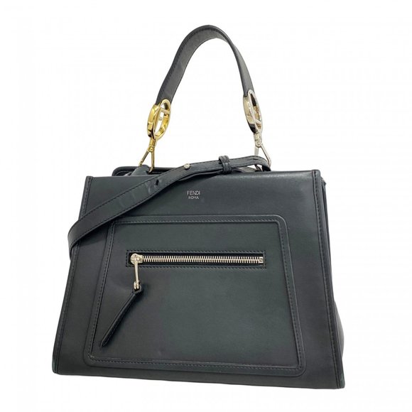 FENDI Black Leather Bag - Picture 1 of 14